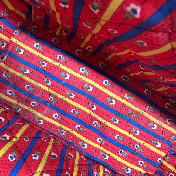 Vintage Basket Purse Frog Mushroom 1970s Decoupage Handbag Kitschy Top Handle - Picture 7 of 16